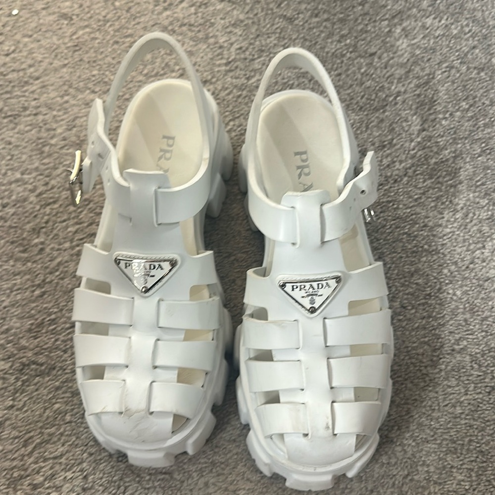 Prada jelly sandals